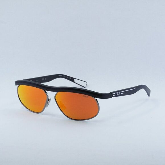 Dior Other - NEW DIOR DIORIDER S1U I1K7 MATTE BLACK/ORANGE MIRRORED SUNGLASSES